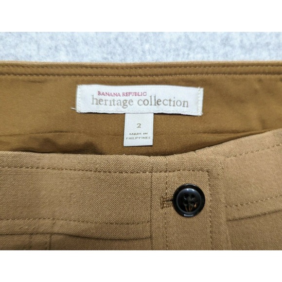 Banana Republic Button Front Skirt Size 2 Heritage Collection Pockets - Picture 5 of 8